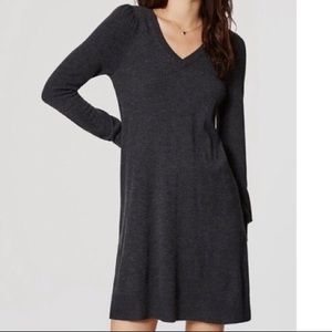 Ann Taylor Loft Dual Tone Sweater Dress